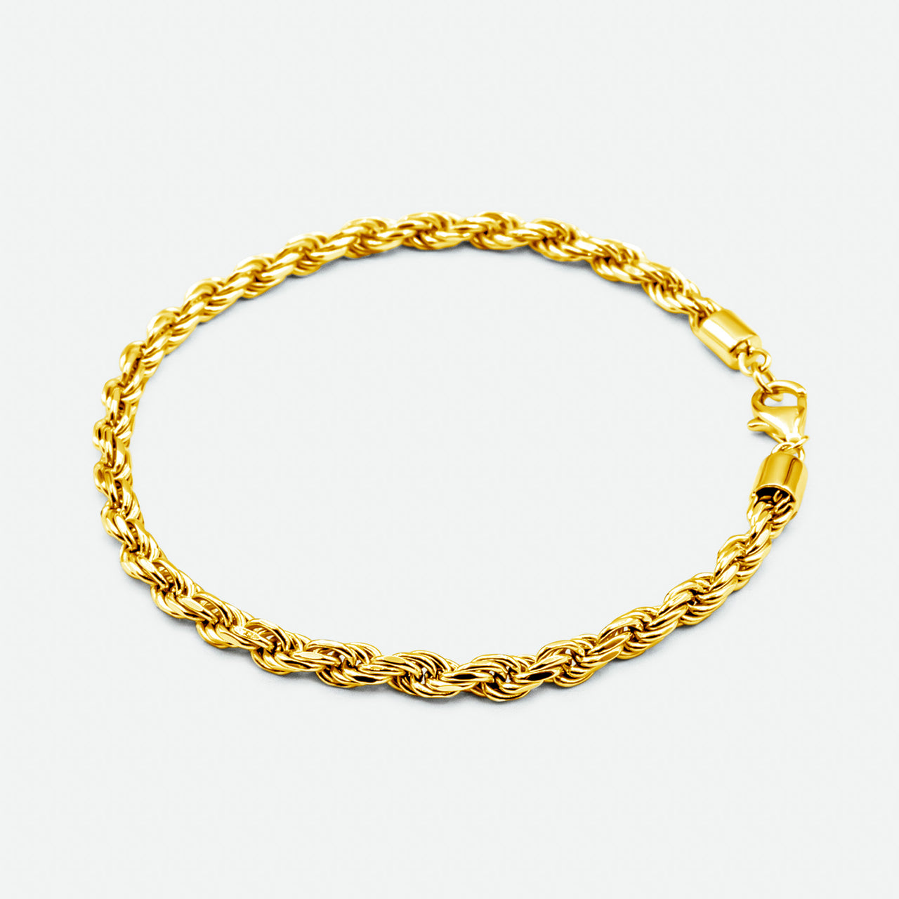 Iris Gold Bracelet featuring 4mm rope-style chain