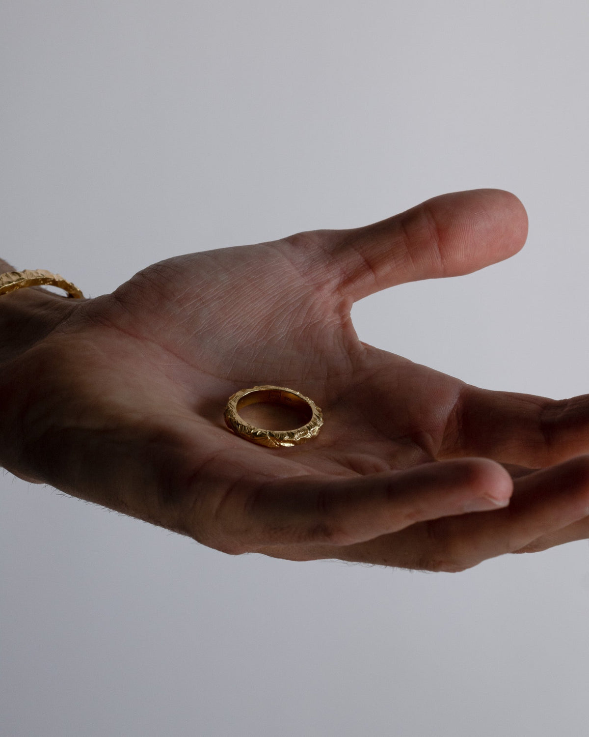 Jasper Gold Ring handcrafted from solid 925 sterling silver with a premium 3.5 micron 18K gold vermeil finish.