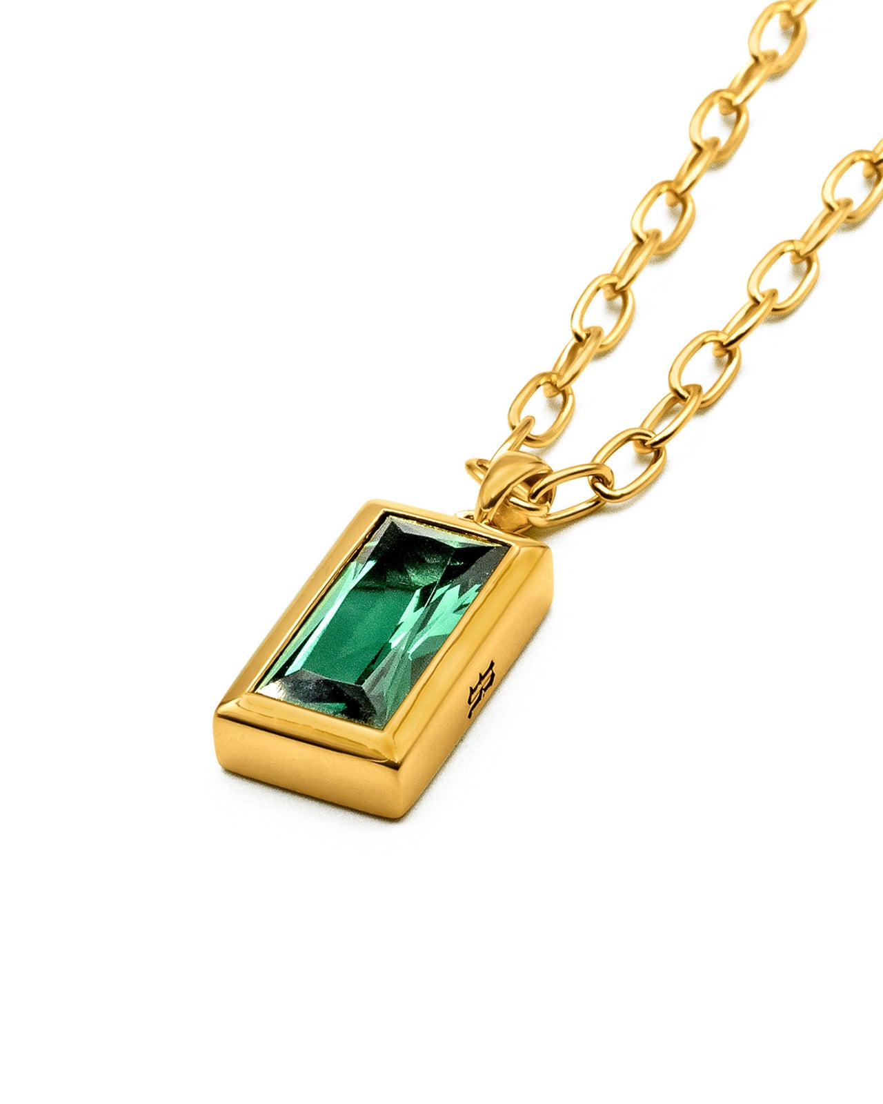 Sona Pendant | Emerald Gold