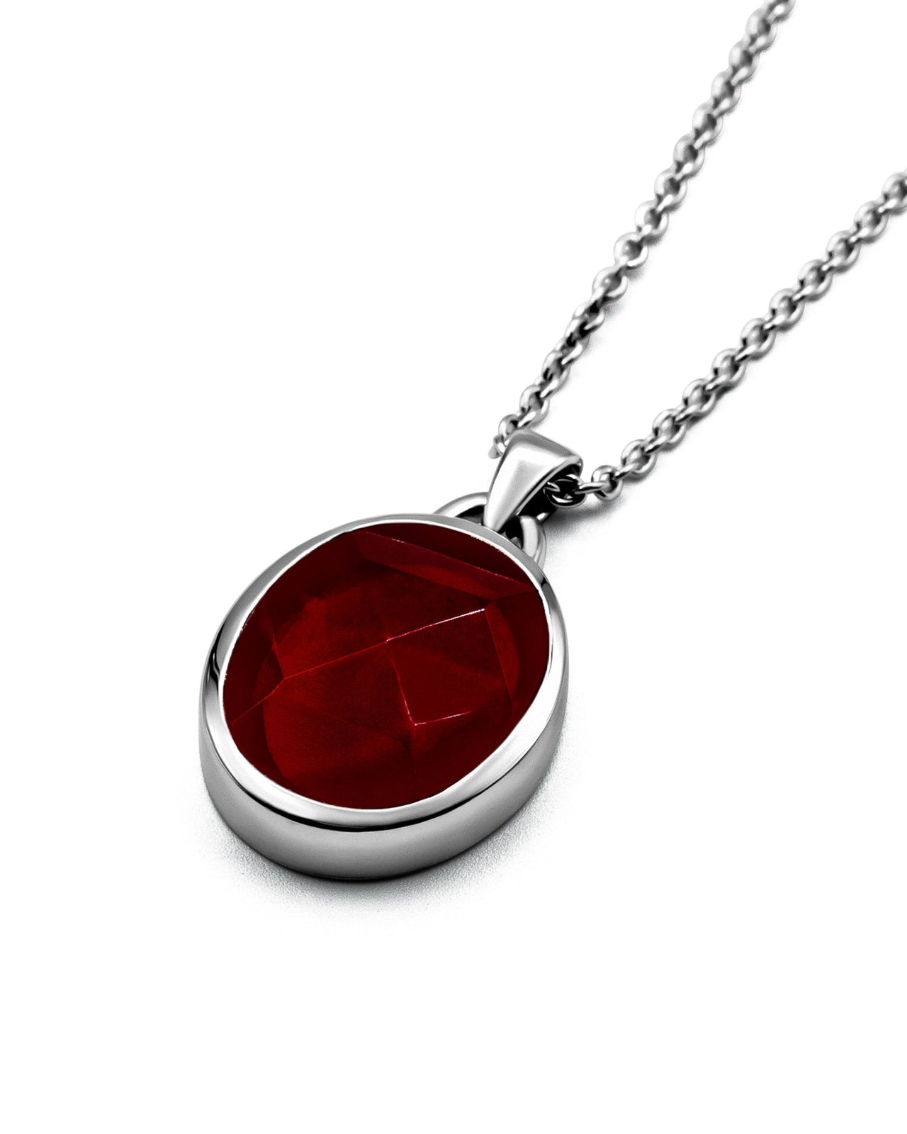 Suki Pendant | Red Garnet