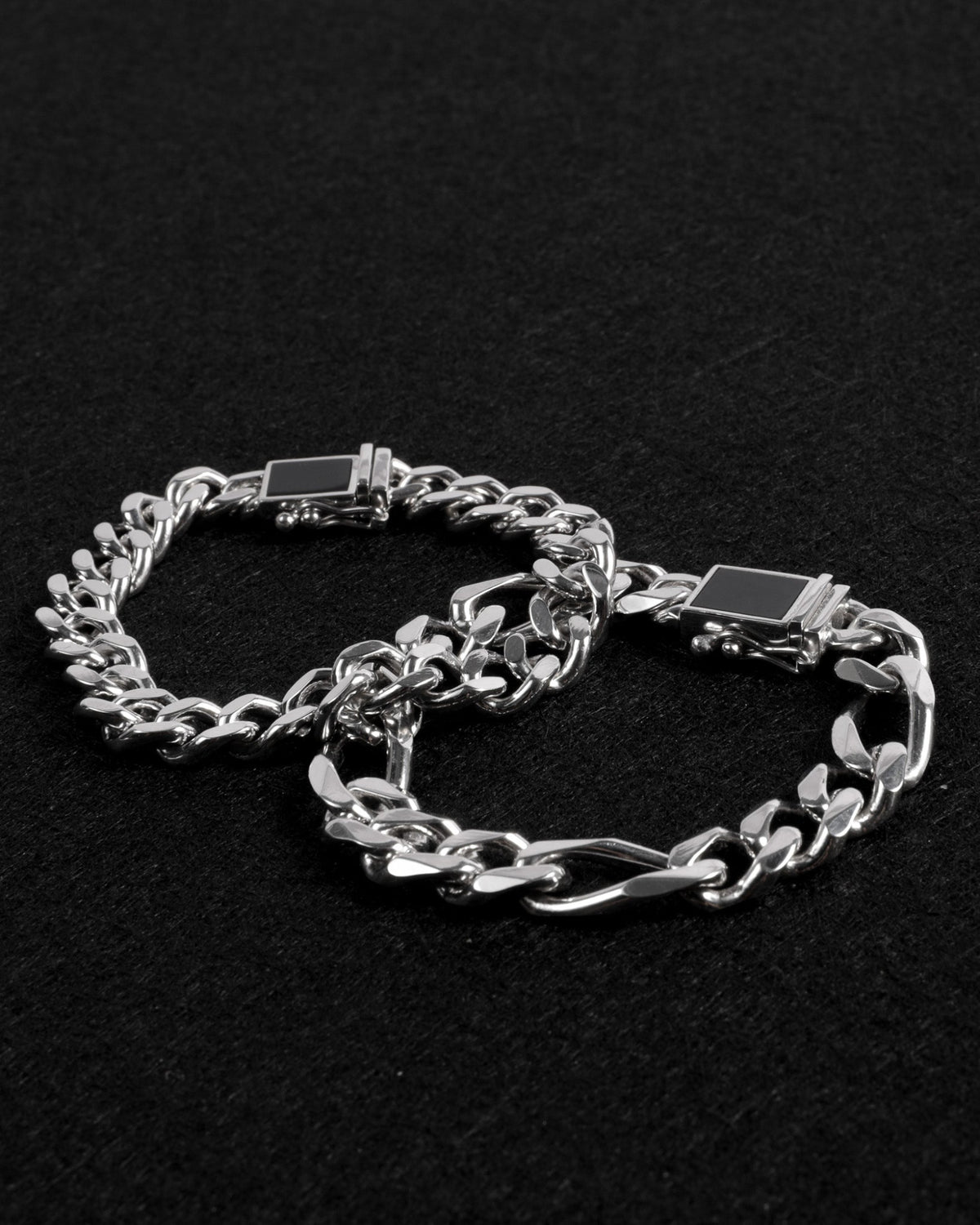 Premium solid silver Cuban chain bracelet by Rawninety.