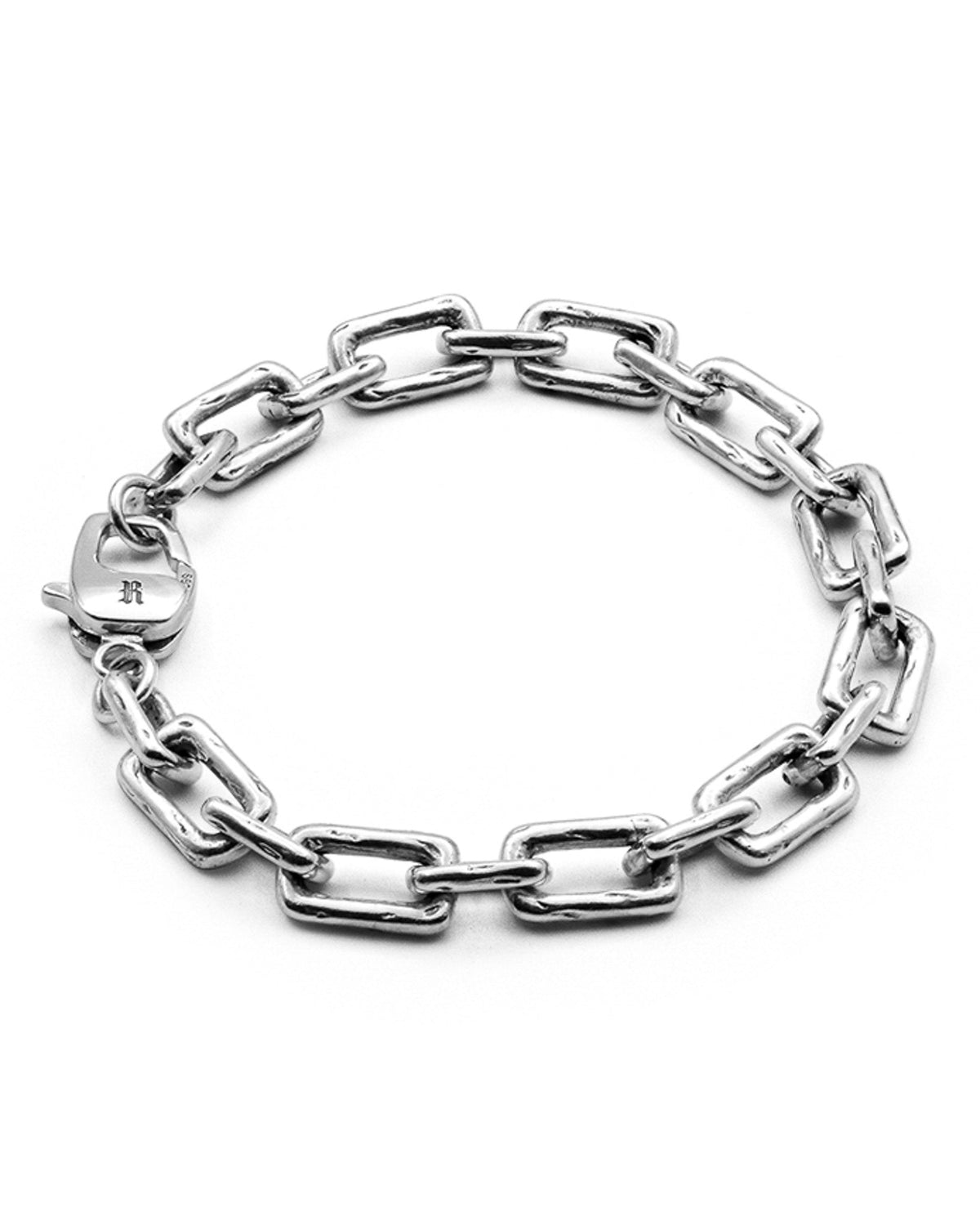 Curtis Bracelet handcrafted from solid 925 sterling silver featuring oversized paperclip chain links.