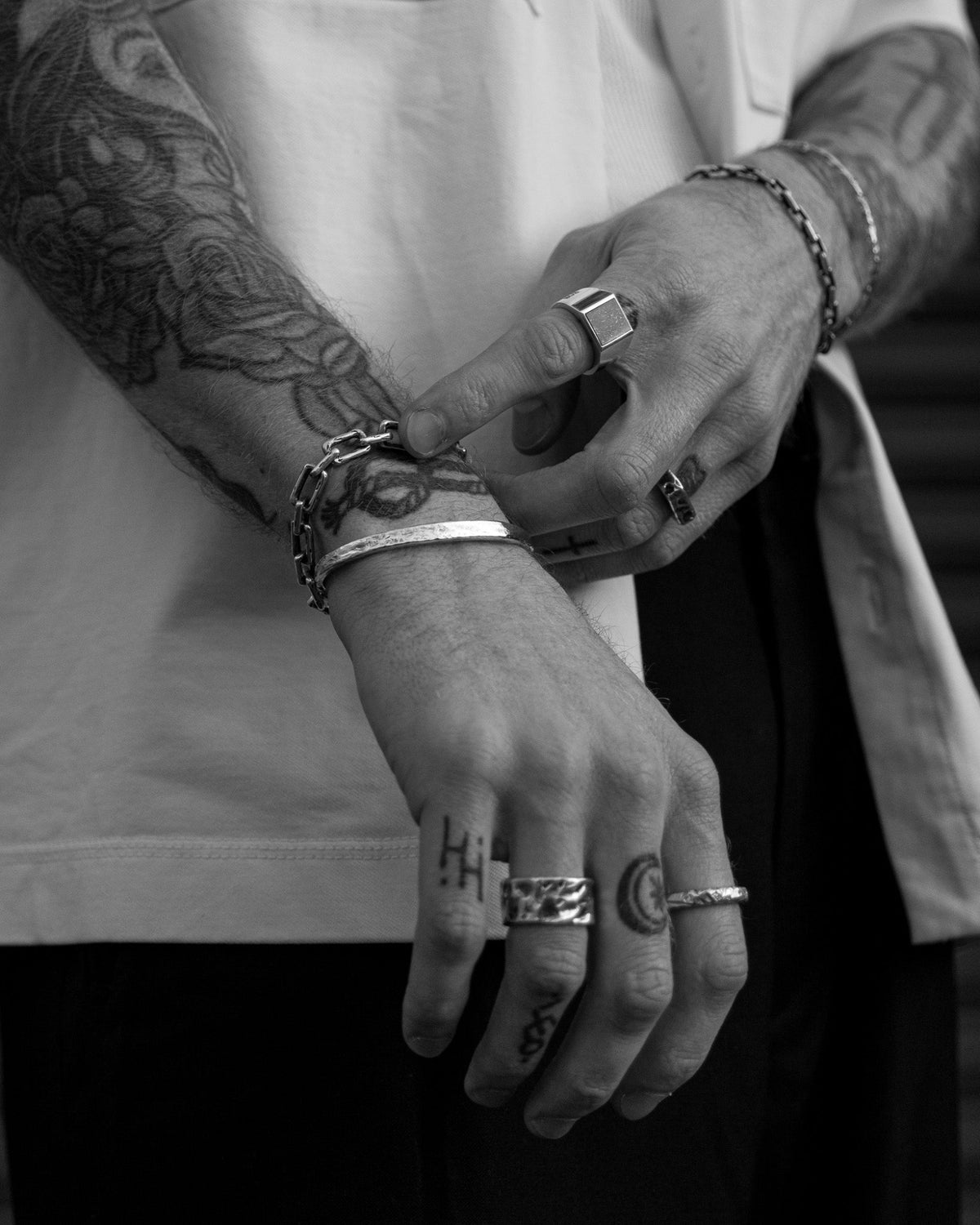 Diago Cuff handcrafted from solid 925 sterling silver with an organic textured finish.