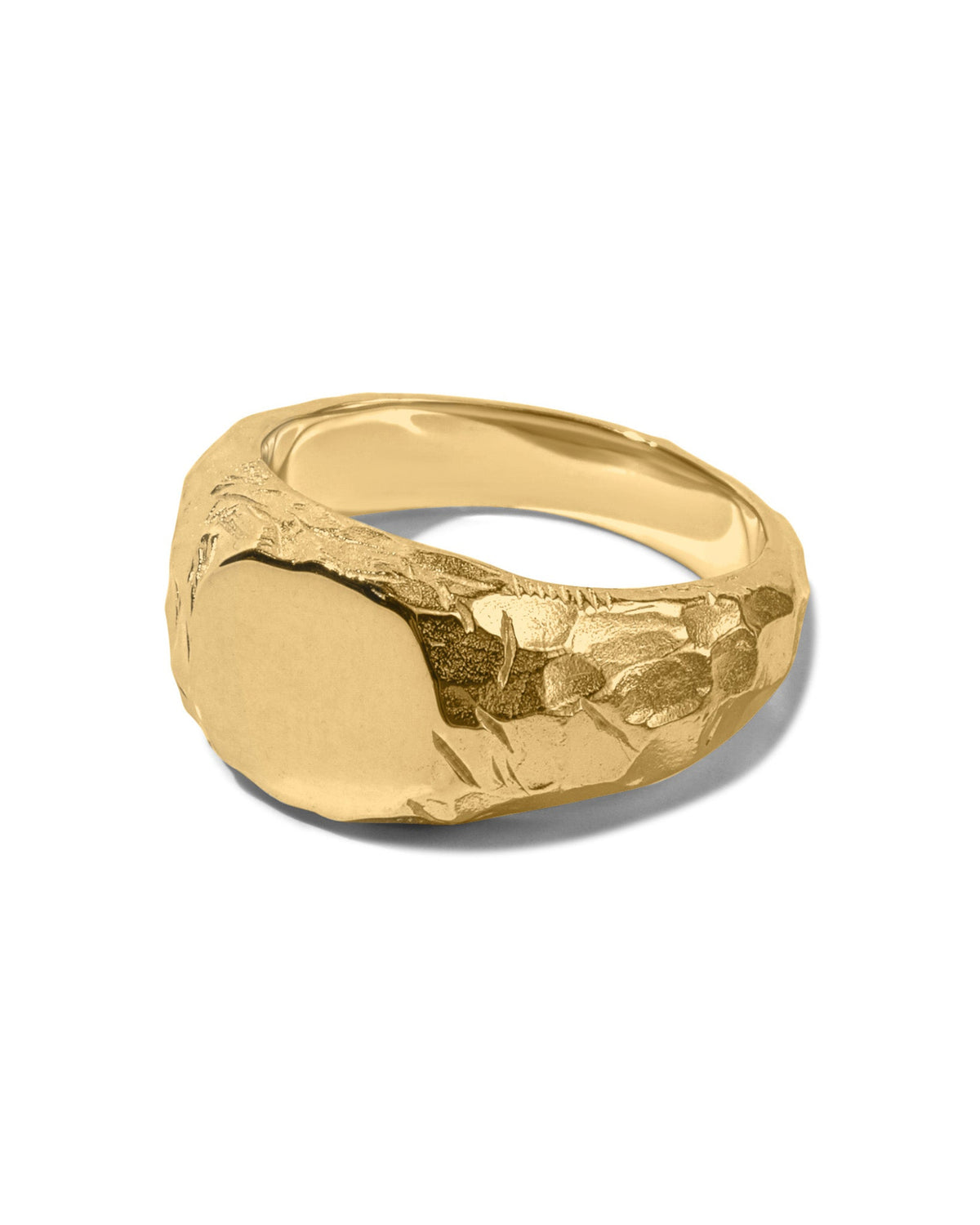 Jasper 1.0 Gold Ring handcrafted from solid 925 sterling silver with a premium 3.5 micron 18K gold vermeil finish.