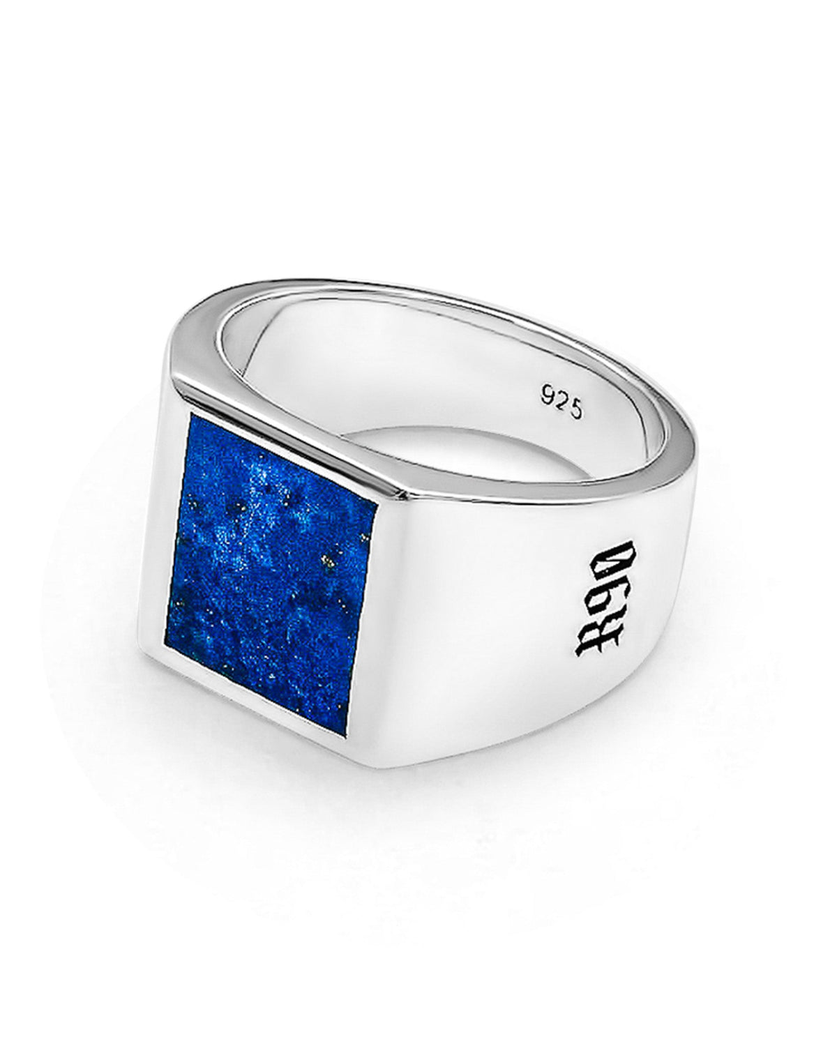 Lapis Ring handcrafted from solid 925 sterling silver featuring genuine lapis lazuli.