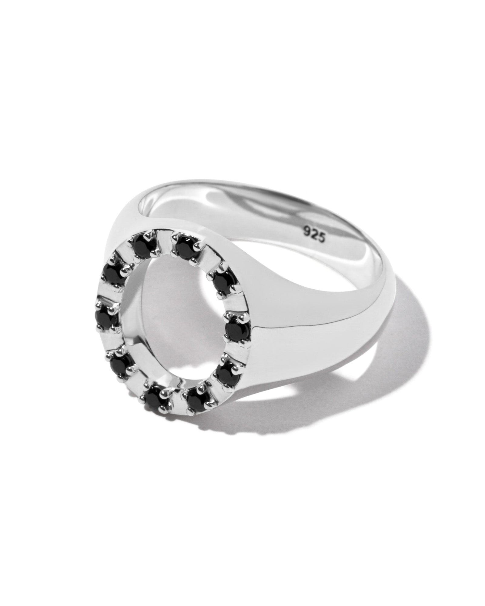 Men's Octavia signet ring in sterling silver