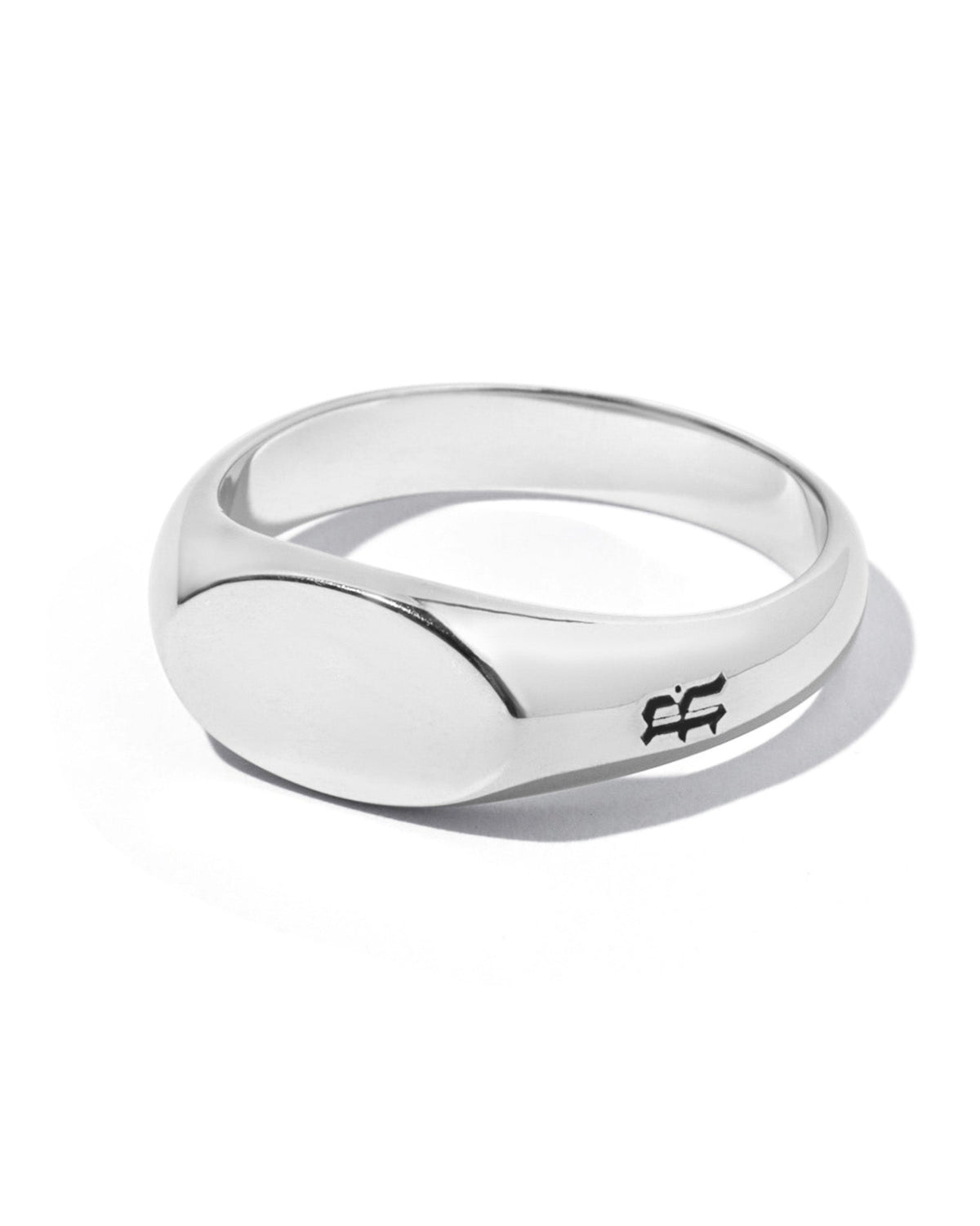 Sonny Ring handcrafted from solid 925 sterling silver with a polished oval signet face.